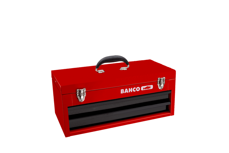 Bahco (1483K2RB) 2 gavetas e caixa metálica com tabuleiro superior