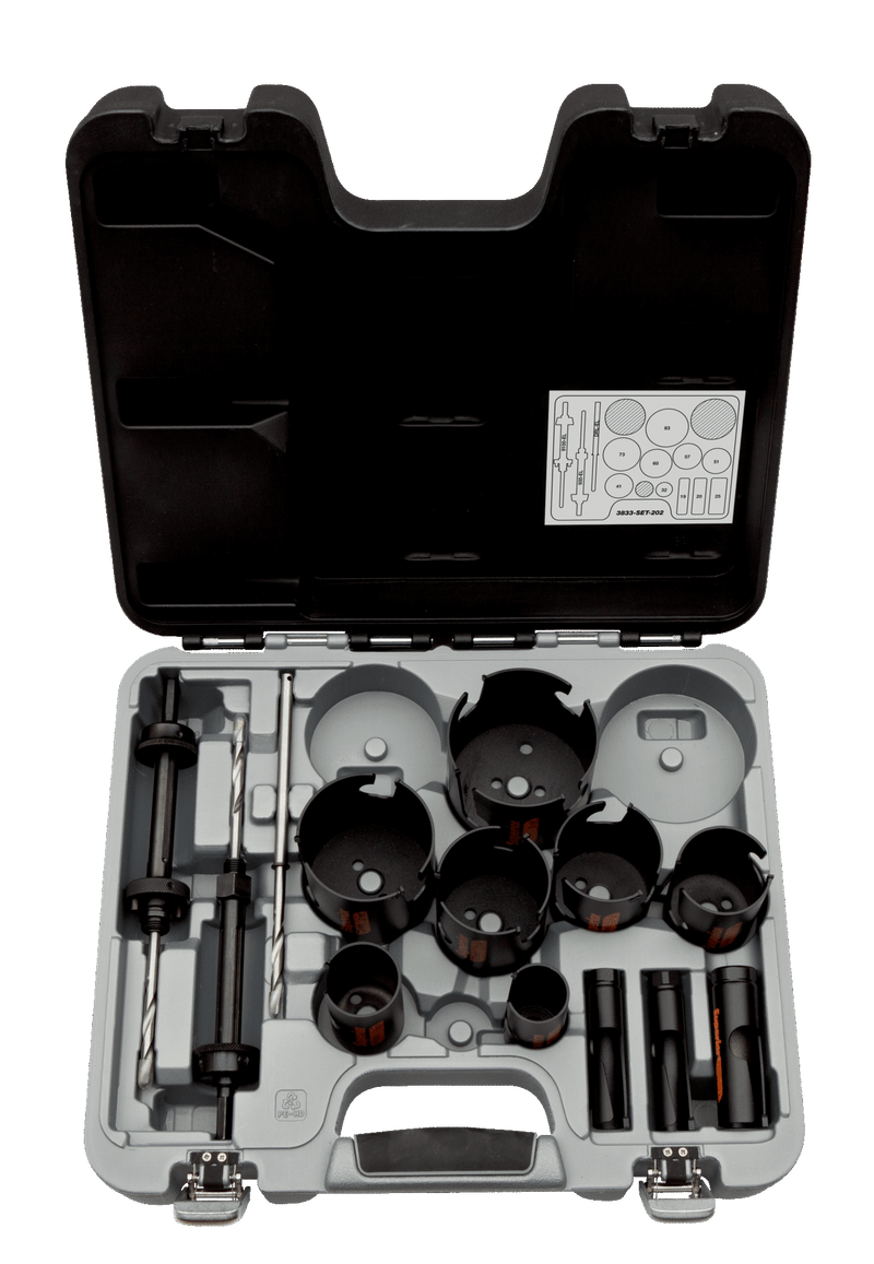 Conjunto de serras copo Bahco (3833-SET-202) Superior™ - 14 peças