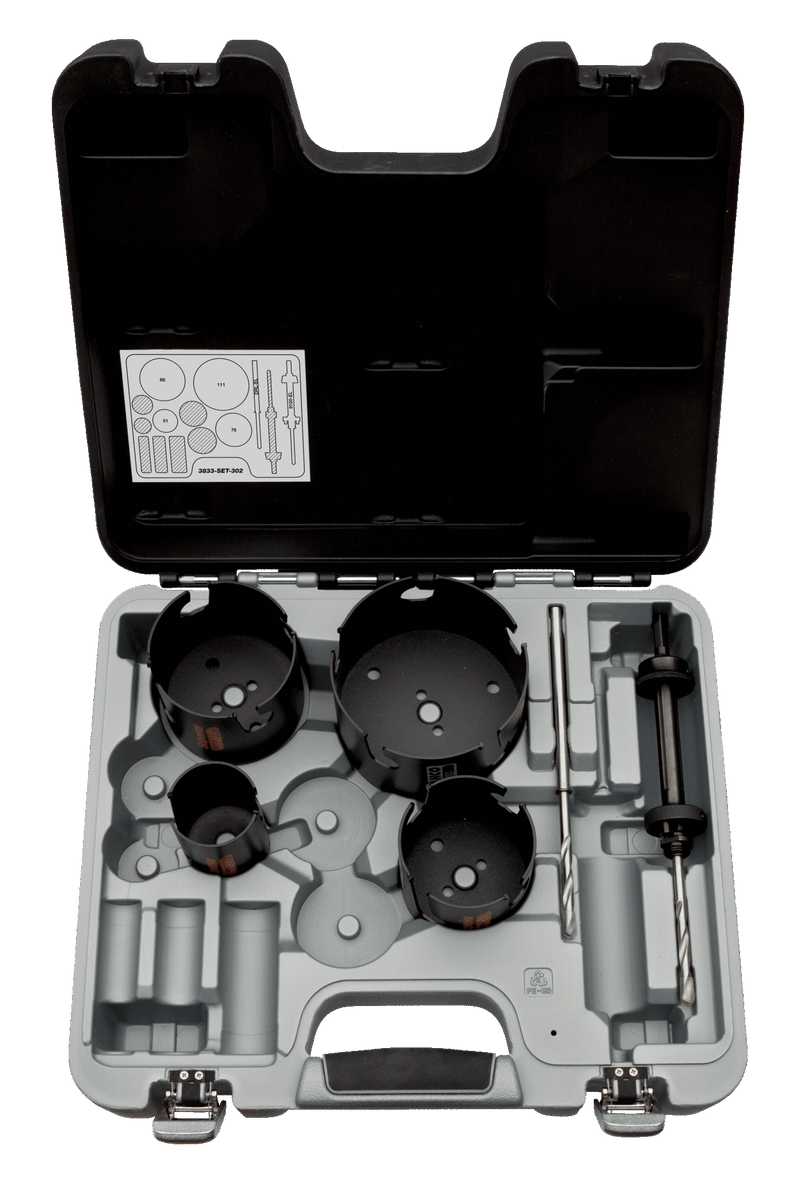 Conjunto de serras copo Bahco (3833-SET-302) Superior™ - 7 peças