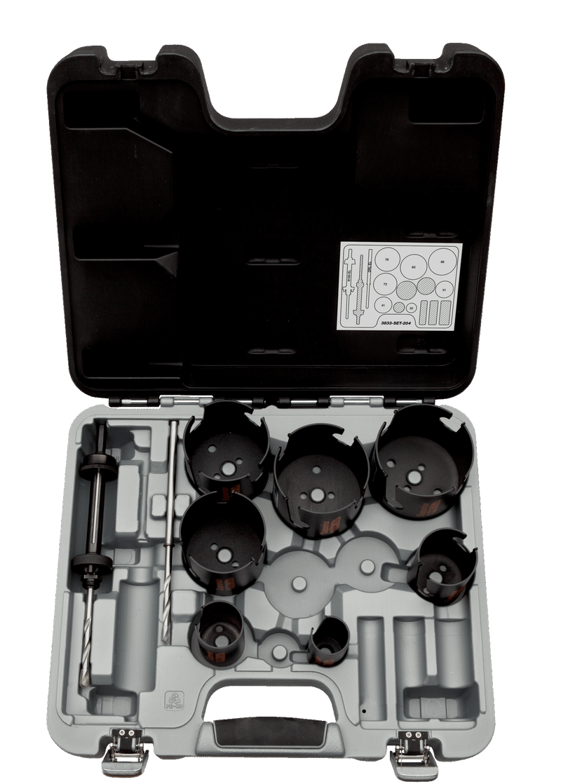 Conjunto de serras copo Bahco (3833-SET-204) Superior™ - 10 peças