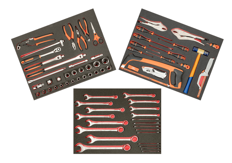 Bahco (FF1ASET-MRO5) SET OF 3 FOAMS - MRO COMPOSITION, 84 pieces