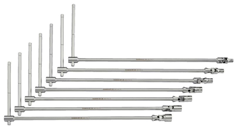 Bahco (BE1TS-S7) Conjunto de 7 cabos em T com chaves de caixa articuladas.