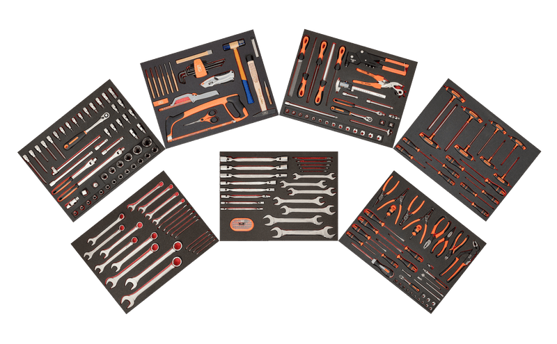 Bahco (FF1ASET-MRO2) SET OF 7 FOAMS - MRO COMPOSITION, 256 pieces