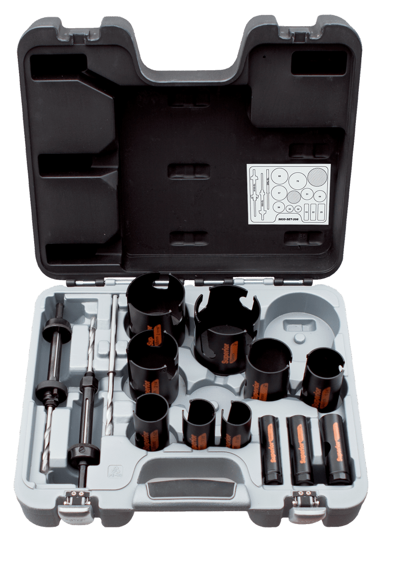 Conjunto de serras copo Bahco (3833-SET-208) Superior™ - 15 peças