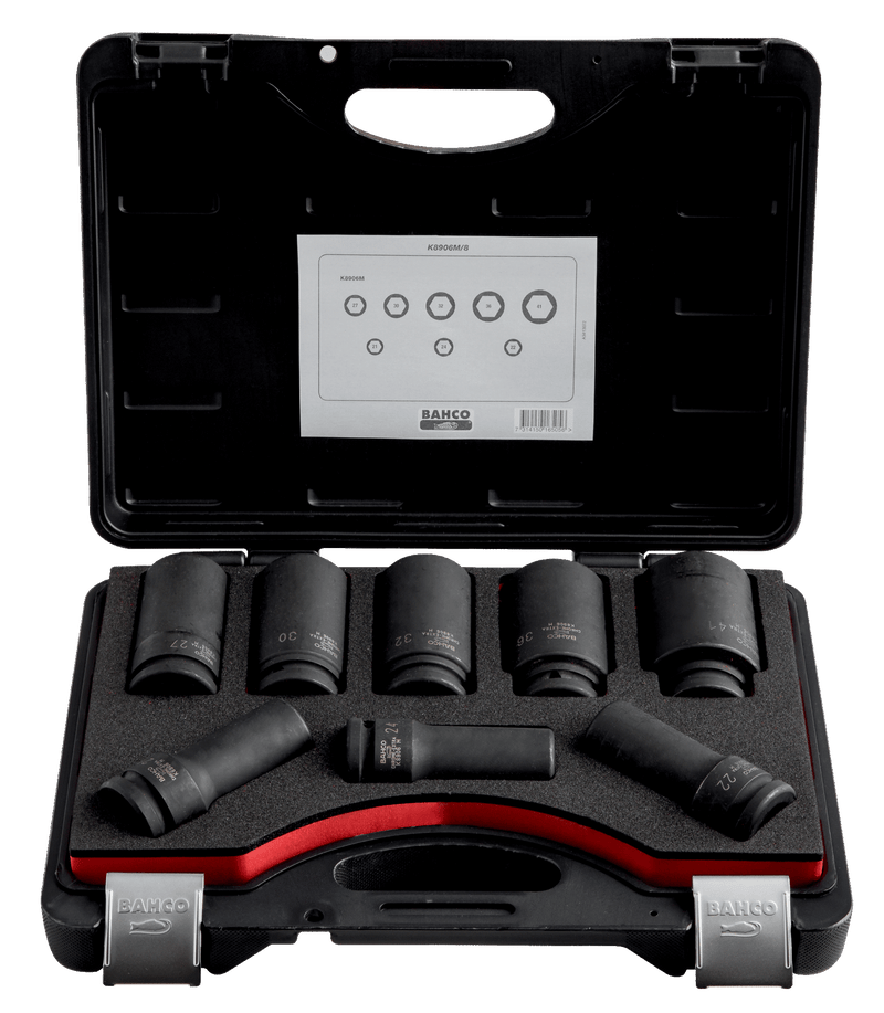 Bahco (K8906Z/8) Juego de llaves largas de 3/4"