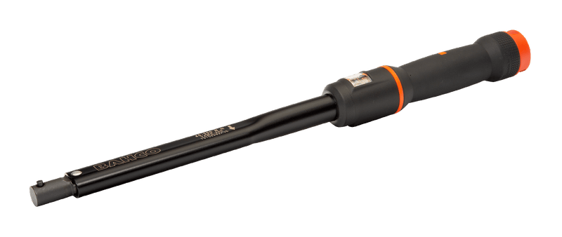 Bahco (74WS-50) Chave de torque mecânica ajustável com roquete, escala de janela e cabeça tipo espiga intercambiável