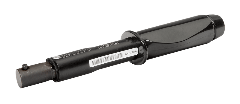 Bahco (74PS-20) Chave de torque mecânica com roquete, pré-ajuste, cabeça tipo espiga intercambiável e cabo de plástico