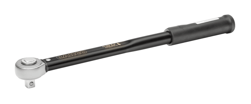 Bahco (74PR-60A) Chave de torque mecânica com roquete, pré-ajuste e cabeça de roquete reversível fixa