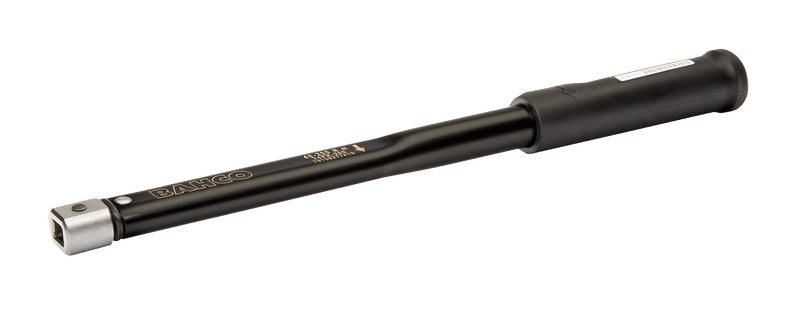 Bahco (74P9-60) Chave de torque mecânica com roquete e pré-ajuste, cabeça retangular intercambiável e cabo de borracha