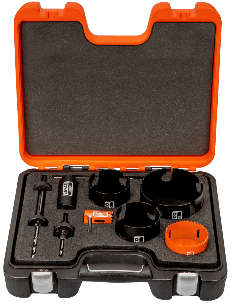 Bahco (3835-SET-64) Conjunto de serras copo, mistas 35mm-114mm - 10 peças