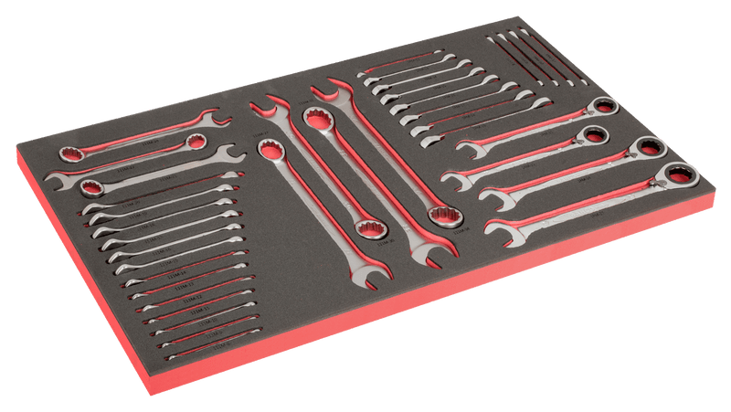 Bahco (FF1B03LM) Foam insert for 40" cart for ratchet and combination wrench sets - 36 pieces