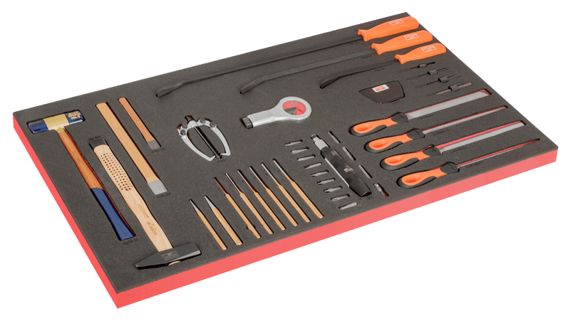 Bahco (FF1B08LM) Foam insert for 40" trolley for hammer, file and extraction tool sets - 45 pieces
