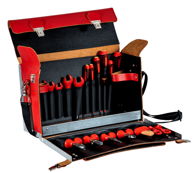 Bahco (3045V-2) Conjunto de 19 peças isoladas em bolsa em pele