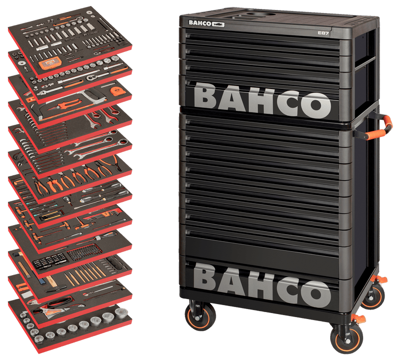 Carrinho de ferramentas de uso geral Bahco (EXTRA GRANDE) - 560 peças