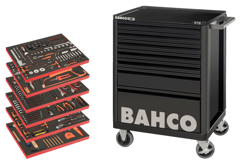 Carrinho de ferramentas Bahco (GRANDE) para uso geral - 346 peças