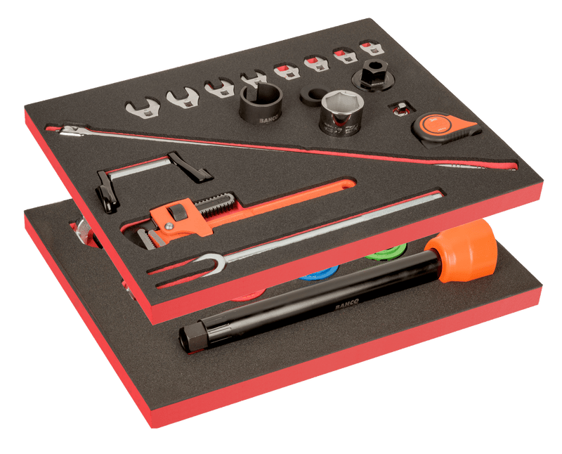 Bahco (FF1ASET-AUTO-M4) 2 Auto Repair Foam Tool Kits - 23 Pieces