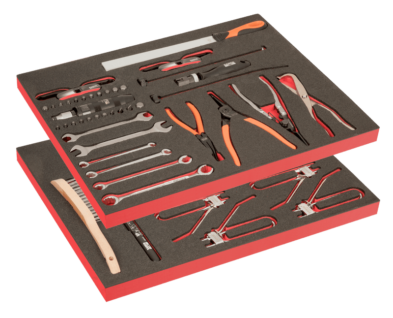 Bahco (FF1ASET-AUTO-M6) 2 Auto Repair Foam Tool Kits - 42 Pieces