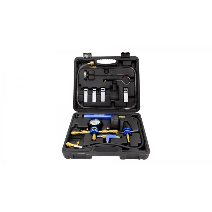 Kroftools (2517) Kit Universal para Teste de Pressão de Radiador e Sistema de Refrigeração a Vácuo