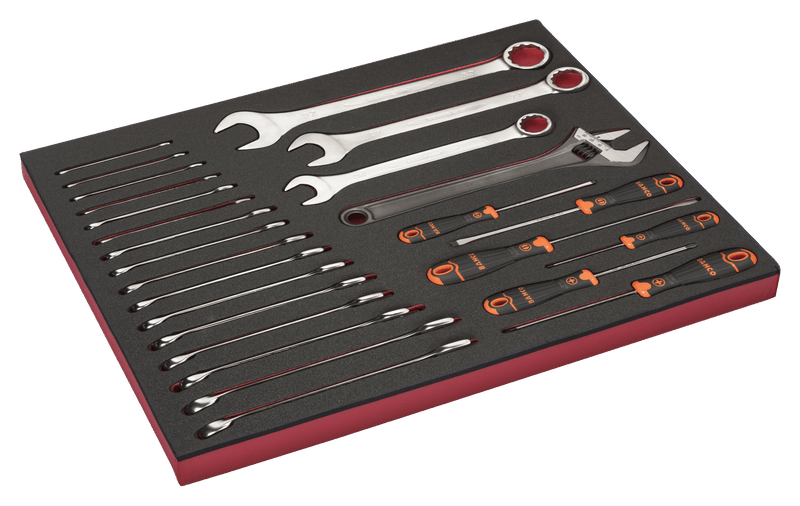 Bahco (FF1A117) Chaves, chaves ajustáveis ​​e chaves de fendas, 26 peças
