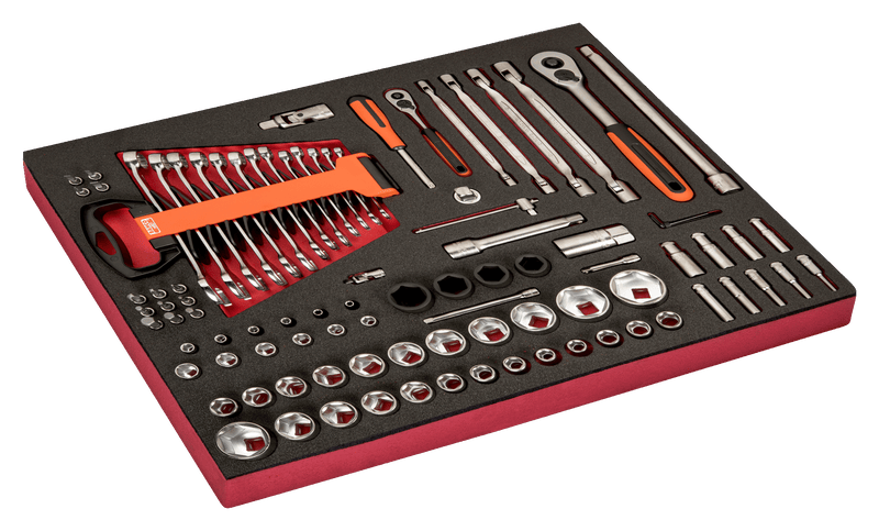 Chaves de caixa Bahco (FF1A106), 93 peças