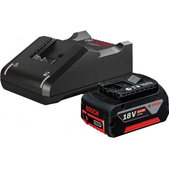 Conjunto de partida Bosch 18V 4.0Ah + GAL 18V-40 Profissional