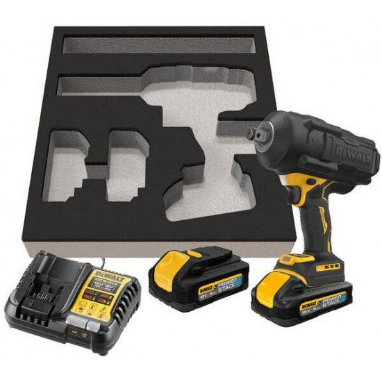Dewalt (DCF964H2G-QW) Llave de impacto de alto par 18V XR® de 3/4" y 1.925Nm - 2 x POWERSTACK 5Ah (en espuma)