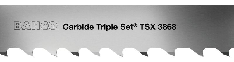 Bahco (3868-80-1.6-TSX-2/3) Conjunto de carboneto triplo “Xtra”