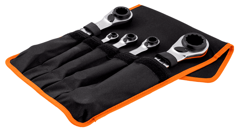 Conjuntos de chaves de roquete de anel 4 em 1 Bahco (S4RM/5T)