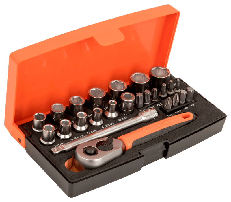 Bahco (SL25) 1/4" Socket Wrench Set