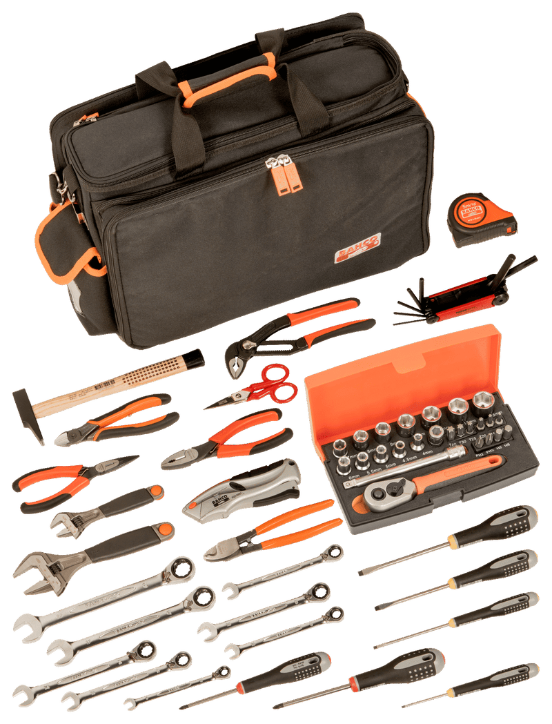 Bahco (4750FB4-18TS001) 4750FB4-18 Bolsa com 32 ferramentas