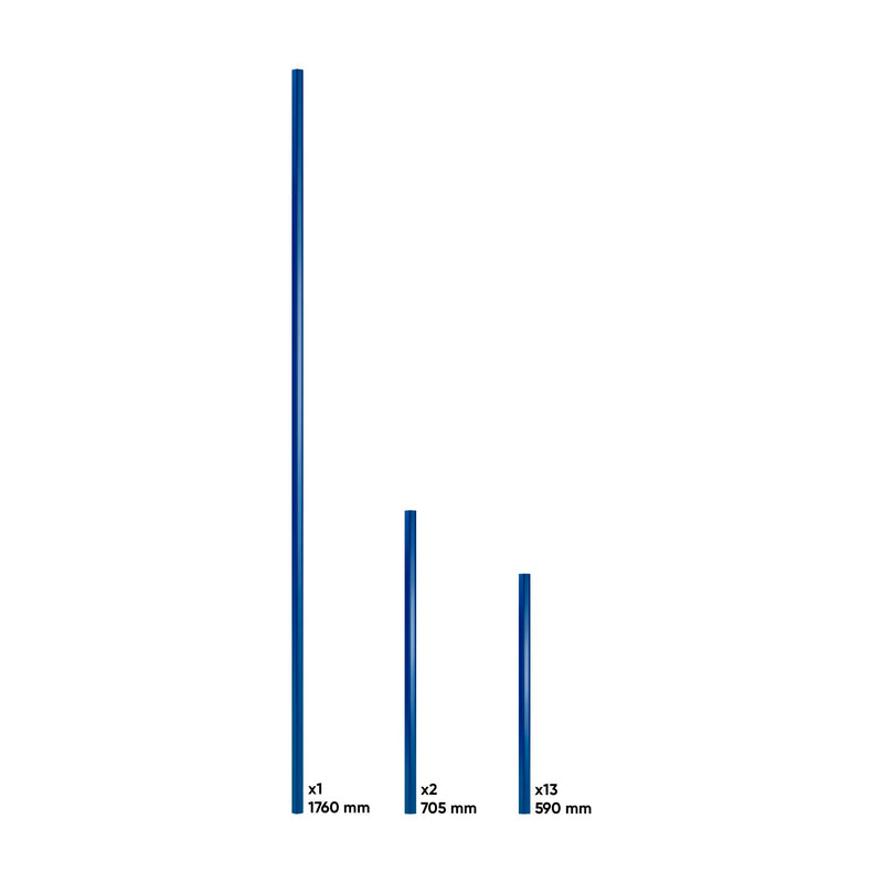 Conjunto de puxadores JBM (17850) para a Série 446 - Azul