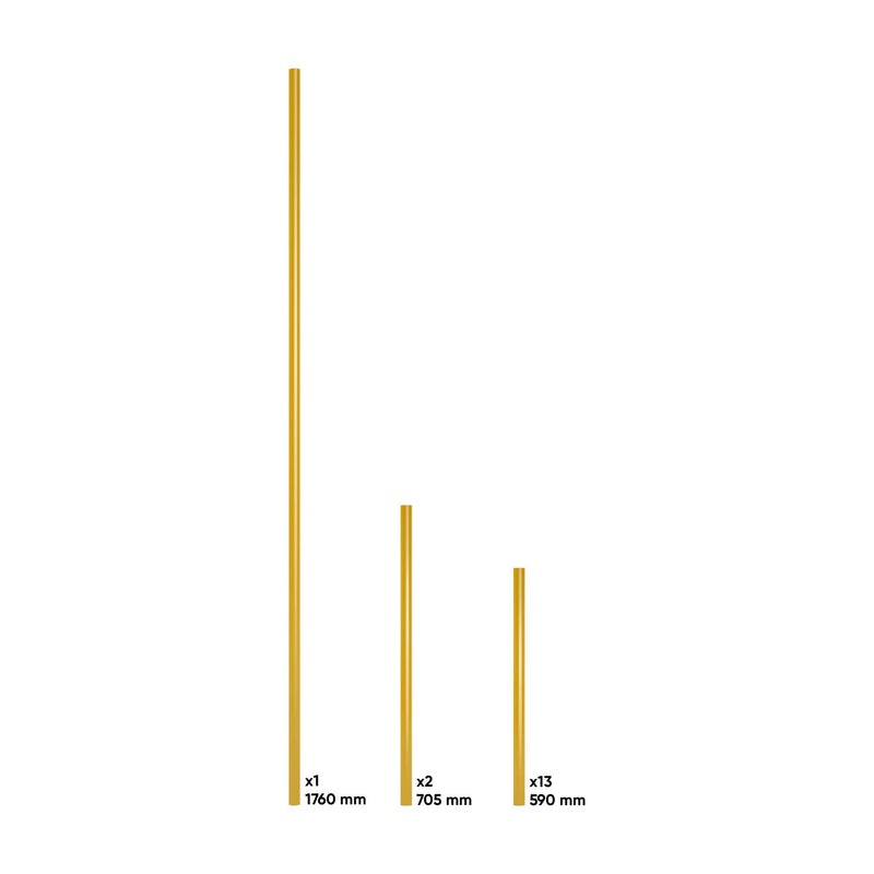 JBM (17853) Handle Set For Series 446 - Gold