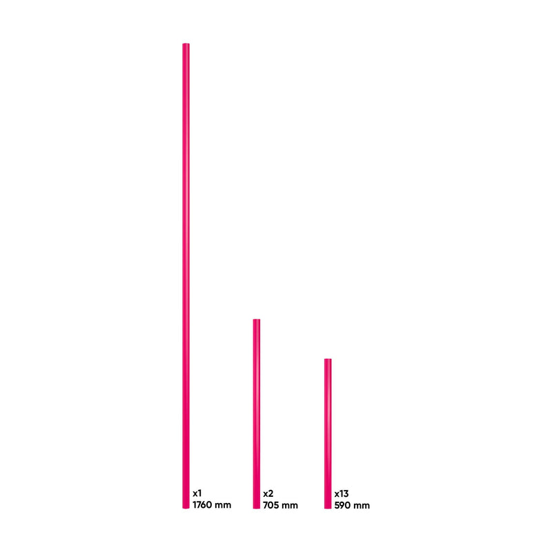 Conjunto de puxadores JBM (17854) para a Série 446 - Rosa