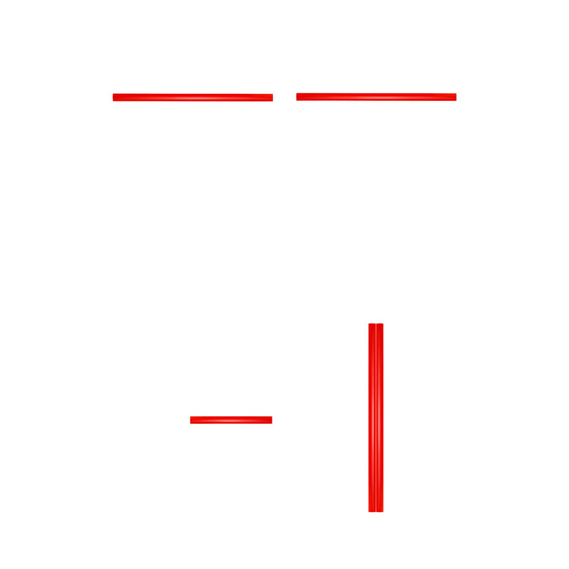 Conjunto de puxadores JBM (17855) para Série 527 - Vermelho