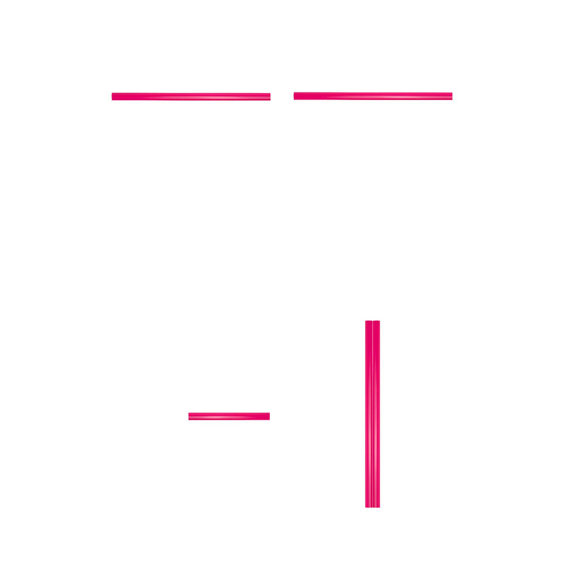 Conjunto de puxadores JBM (17860) para a Série 527 - Rosa