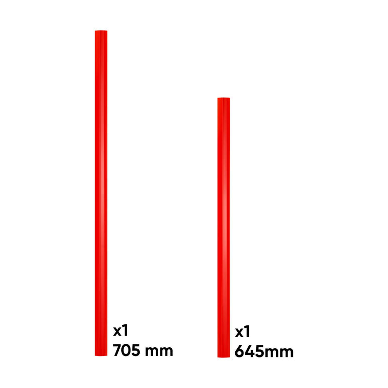 Conjunto de puxadores JBM (17861) para a Série 528 - Vermelho