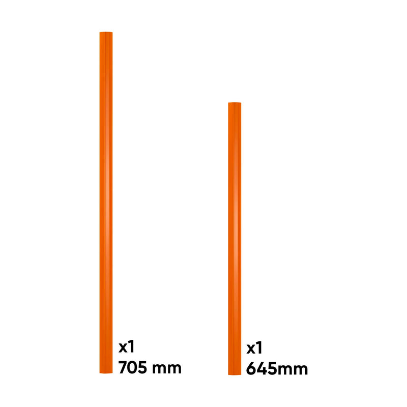Conjunto de puxadores JBM (17864) para a Série 528 - Laranja