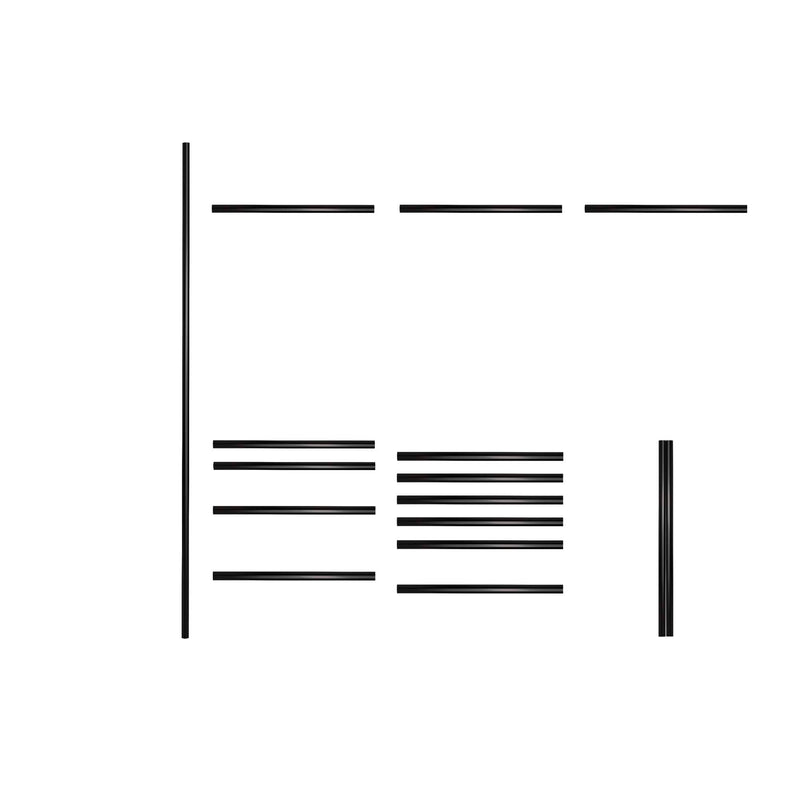 JBM (17954) Juego de manijas para la serie 446 - Negro