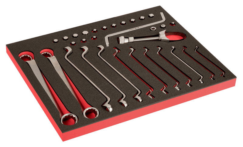 Bahco (FF1A235) Fit&Go 3/3 Laser-marked foam with car plug slot - 31 pieces