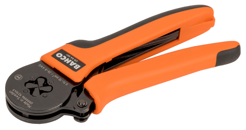 Bahco (CR SA S01) Self-adjusting crimping pliers - square profile 0.14-10.0 mm²/AWG 26-8