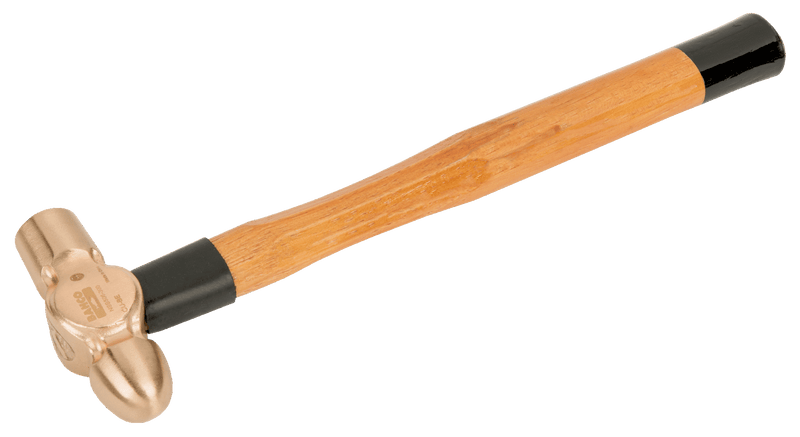 Bahco (NSB506-900) Martillo de bola antichispas con mango de nogal CU-BE