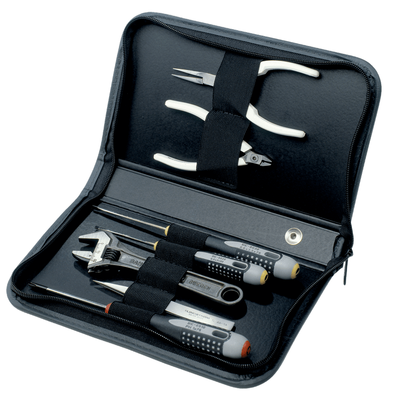 Bahco (9841) KIT DE FERRAMENTAS, ALICATE, CHAVE DE FENDAS, PINÇA E CHAVES, 7 PEÇAS