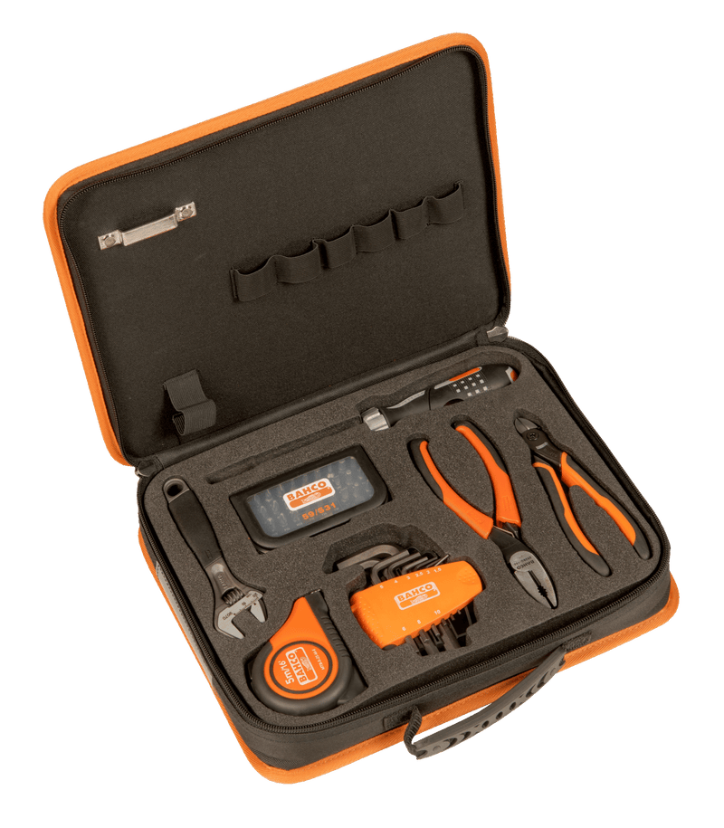 Bahco (4750FB5BFF1) Suporte para ferramentas em tecido com espuma, 51 peças