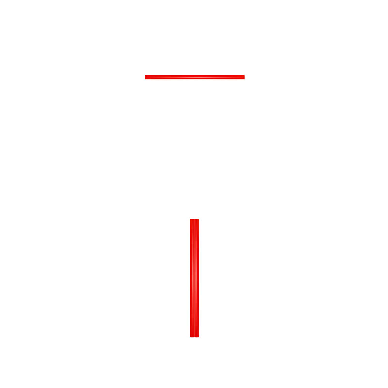 Conjunto de puxadores JBM (18021) para Série 525 - Vermelho