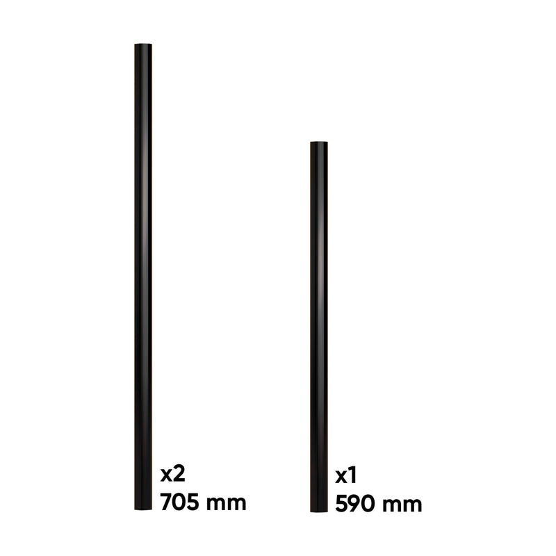 Juego de manijas JBM (18027) para Serie 525 - Negro