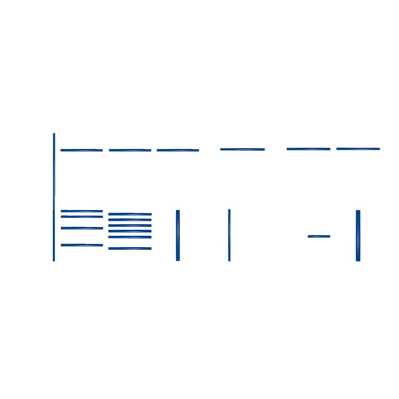 Juego de manijas JBM (18038) para Serie 565 - Azul