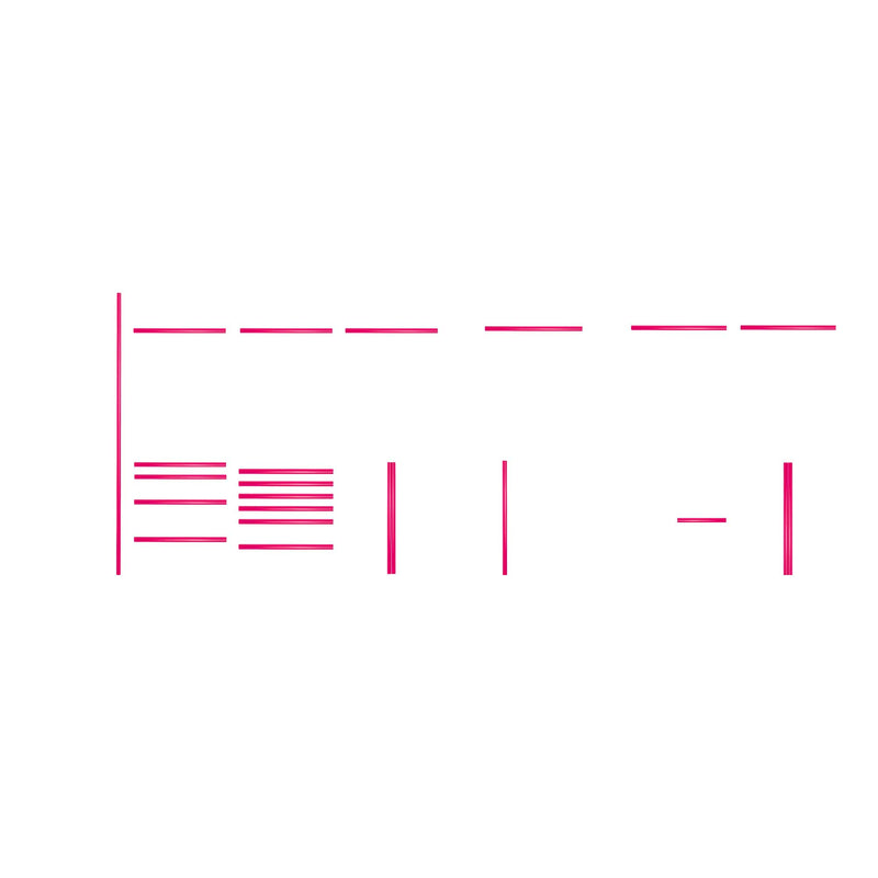 Juego de manijas JBM (18042) para Serie 565 - Rosa