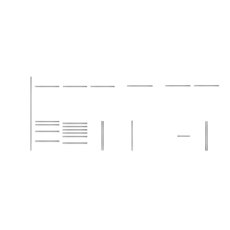 Juego de manijas JBM (18044) para Serie 565 - Plata