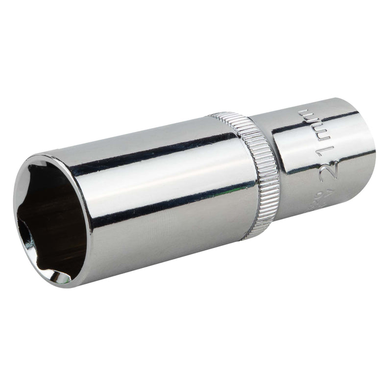 JBM (18320) Chrome Plated Long Socket 75mm, 21mm Hex., 1/2" Drive