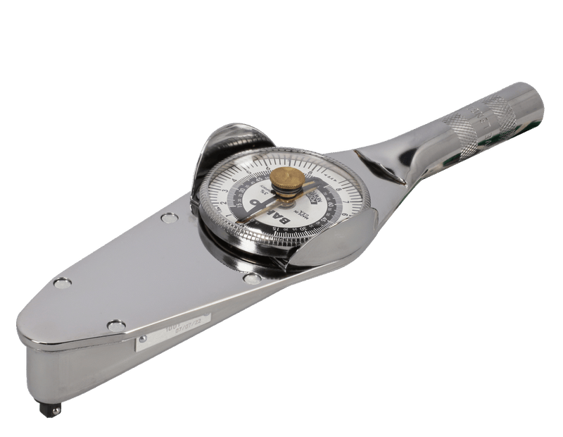 Bahco (7454-8.4) Chave de torque mecânica com escala indicadora, cabeça de acionamento quadrada fixa e cabo metálico 1,68 Nm-8,4 Nm